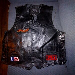 Leather vest